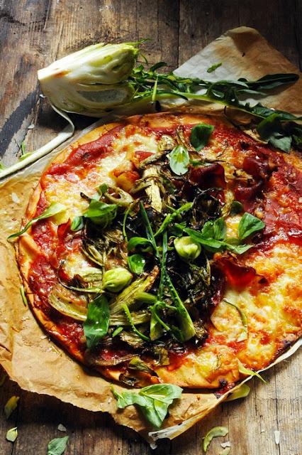 La pizza du mercredi… Et si on redécouvrait l'amertume ? Pizza touti amère et jambon doux !