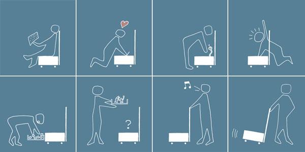 Trotteur Glücksstuhl par Nimio-lab Trotteur Glücksstuhl par Nimio-lab