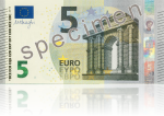 Nouveau billet de 5 euro - recto