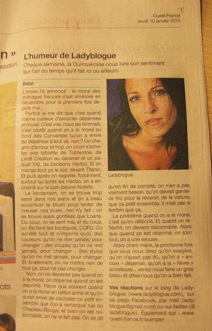 Ouest_france_ladyblogue_11-01-2013 Ouest_france_ladyblogue_11-01-2013
