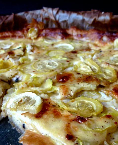 Tarte expresse aux courgettes et à la fourme d’ambert Tarte expresse aux courgettes et à la fourme d'ambert - 2