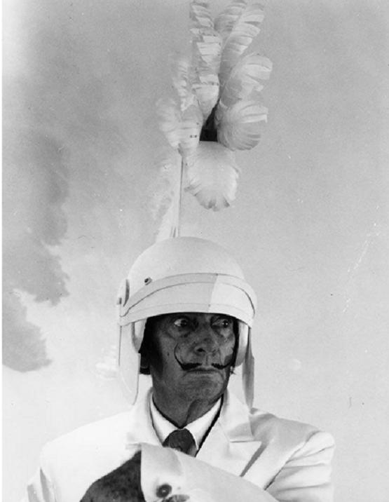 Dali au casque colonial, studio draeger 1968  - Copyright : DRAEGER*JORDI CASALS*MONACO