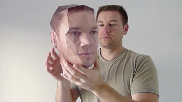 Un kit pour réaliser votre tête 3D en papier