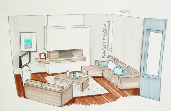 Un rez de chaussée repensé ! salon