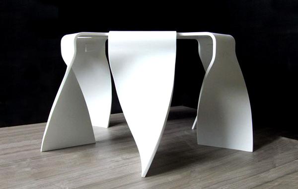 table basse design en corian par Kasastar