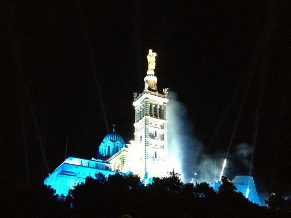 Lancement de Marseille Provence 2013 Notre Dame de la Garde.