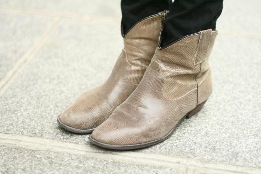 Yamcha bottines cuir serpent