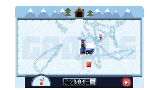 Google fête l’hiver avec un nouveau Doodle dodle patinoire