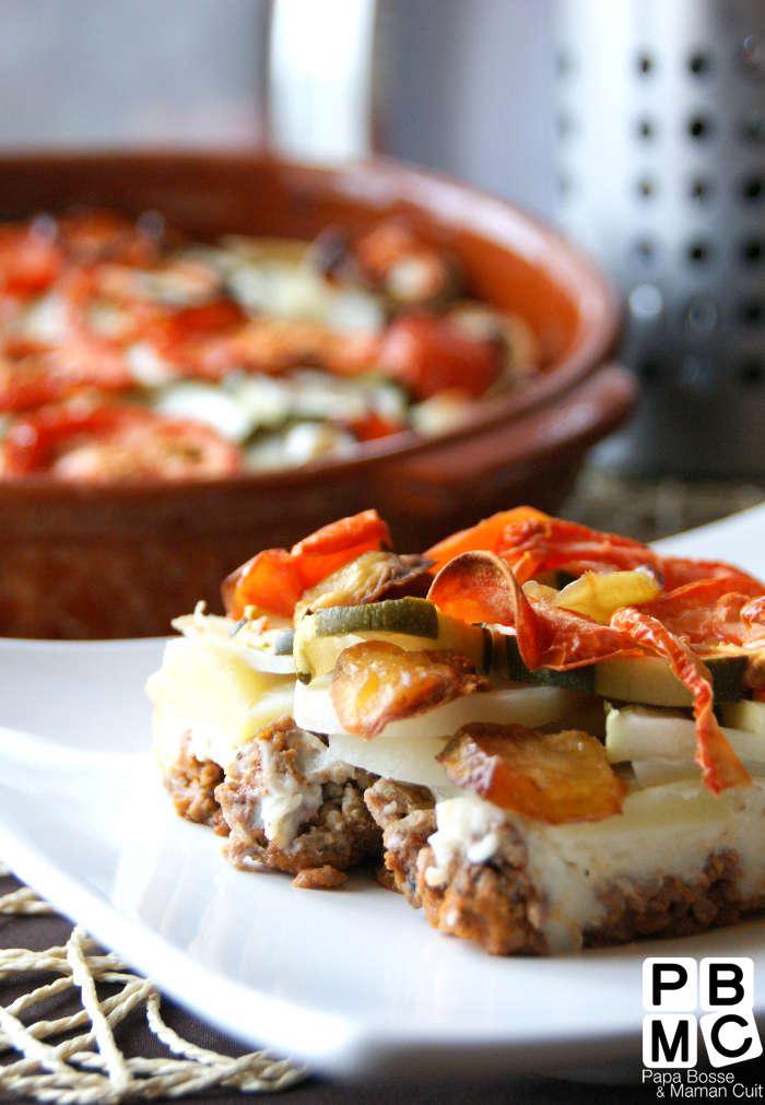 Moussaka de Courgettes allégée d’Aphrodite pour Eros Le recette légère de la Moussaka de Courgettes