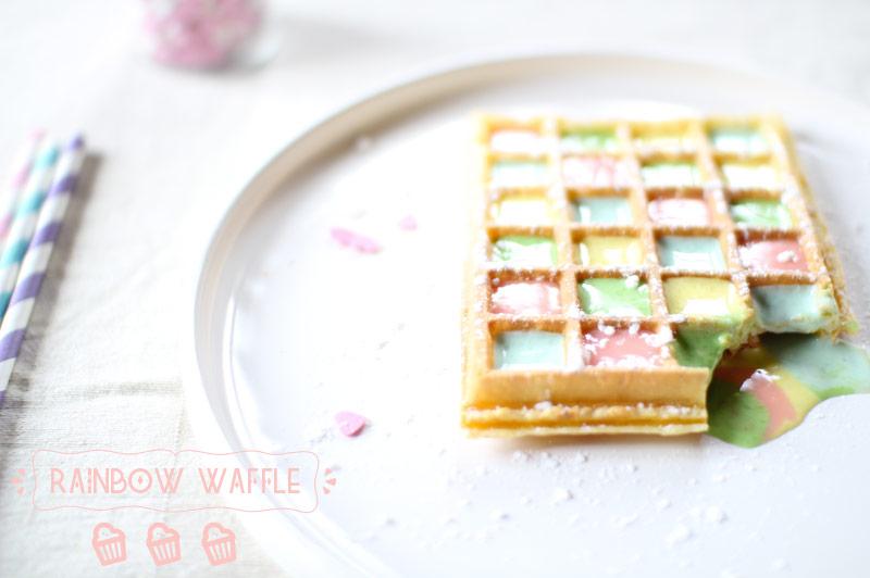 rainbow waffle