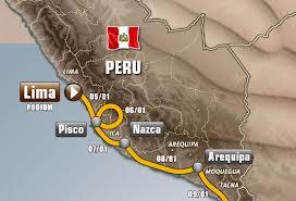 Voyage et Tourisme au Pérou – Carte du dakar au perou