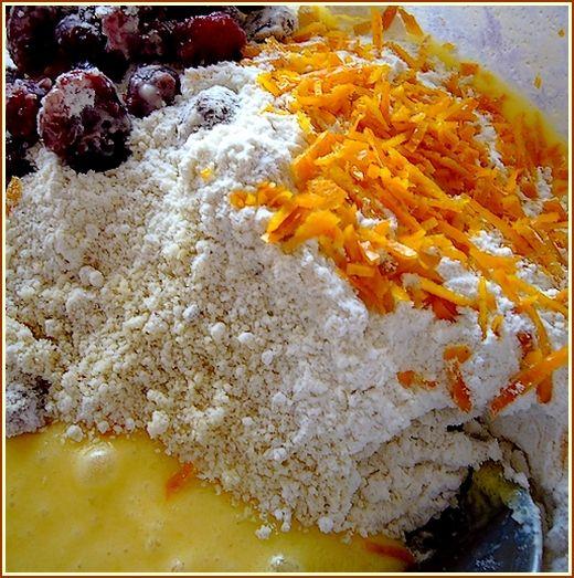 Cakes cranberries orange ingredients