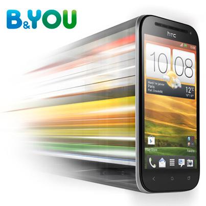 Le HTC One SV disponible chez B&You (389 €)...