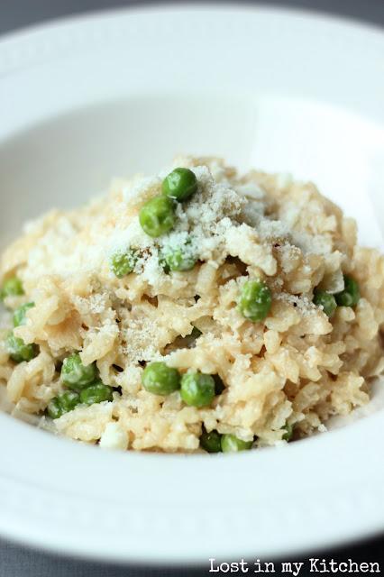 Risotto express aux petits pois