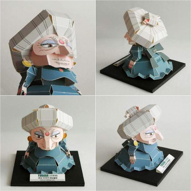 Yubaba papercraft by Zicondesign