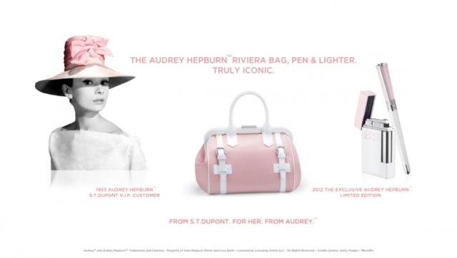 Le sac Riviera, le stylo et le briquet Audrey Hepburn™, édition limitée