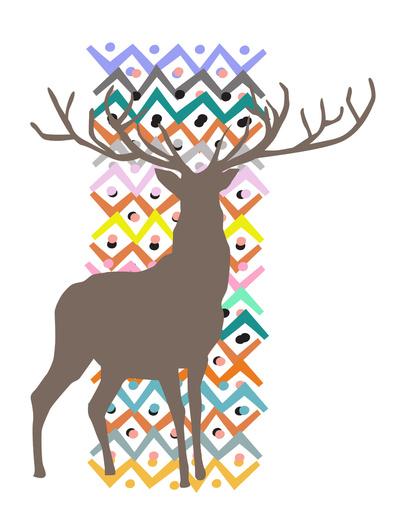 deer Stretched Canvas