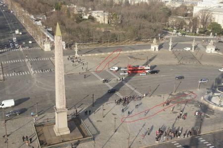 Le saviez-vous ? La place de la Concorde est en fait un cadran solaire géant Cadran Solaire Concorde Lutetiablog Lutetia