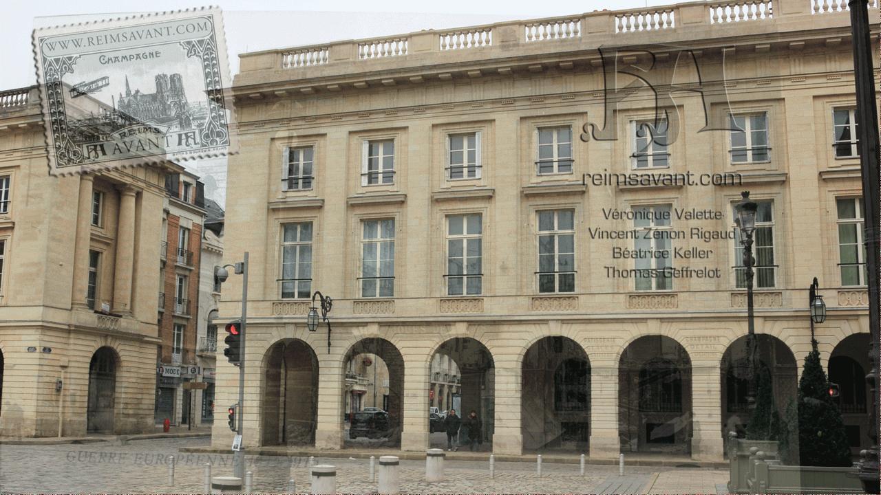 Place Royale, vers la rue Cérès. 1915 incendiée - 01/2013 Place Royale, vers la rue Cérès. 1915 incendiée - 01/2013