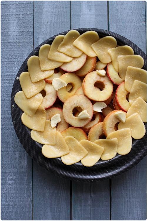 Tarte aux pommes au beurre de vanille