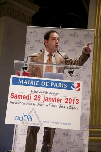Mon discours de l'Hôtel de ville du 26 janvier 2013 euthanasie,jean-luc romero,anne hidalgo,paris,politique,santé