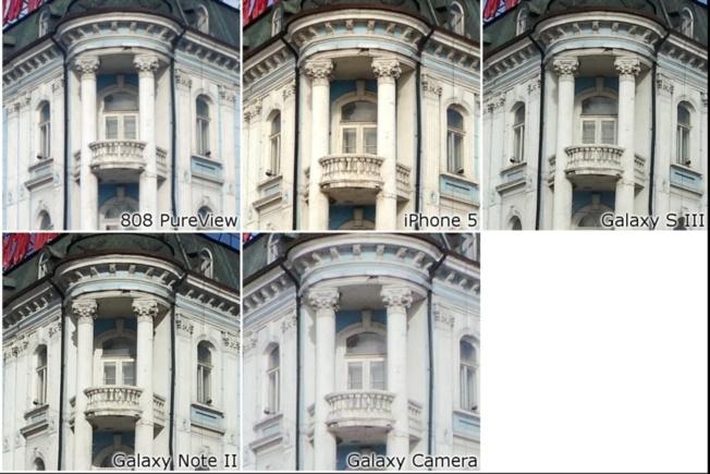 Comparatifs photos iPhone 5 vs Nokia 808 vs Samsung Galaxy caméra, S III, note II...