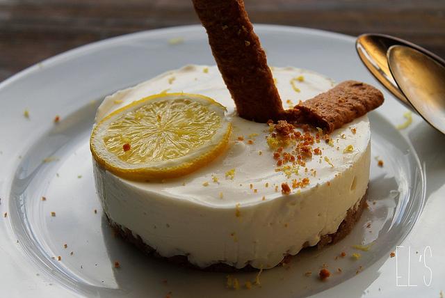 Cheesecake sans cuisson au citron et au gingembre Emilie and Lea's secrets