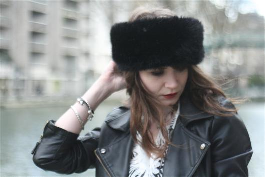 Rusalka headband fausse fourrure