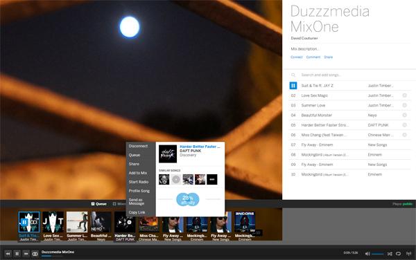 Le nouveau player Myspace Le nouveau player Myspace