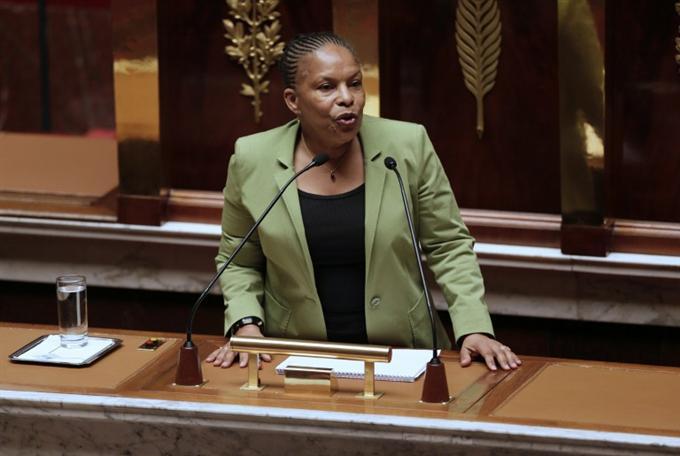 Christiane Taubira devant l'Assemblée nationale