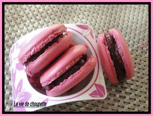 MACARONS NOIRS GANACHE AU REGLISSE ET MACARONS VIOLETS GANACHE AU CASSIS 014