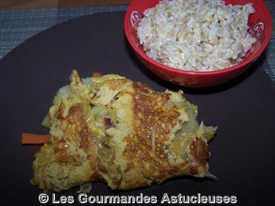 Omelette chinoise aux courges