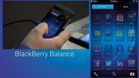 BlackBerry 10 : les fonctionnalitées dévoilées Blackberry balance