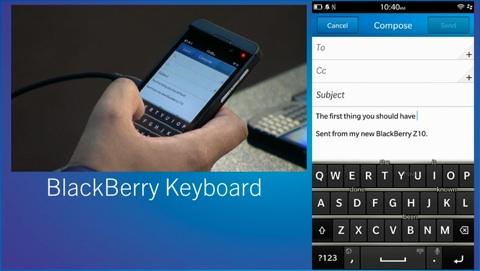 BlackBerry 10 : les fonctionnalitées dévoilées Blackberry keyboard
