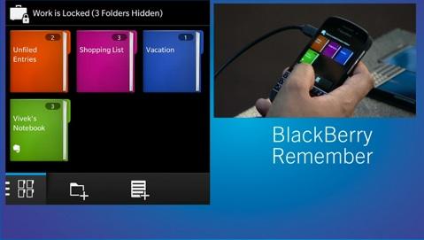 BlackBerry 10 : les fonctionnalitées dévoilées blackberry Remember
