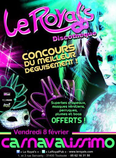 CARNAVALISSIMO :C'est Mardi Gras au Royal's ! CARNAVALISSIMO :C'est Mardi Gras au Royal's !