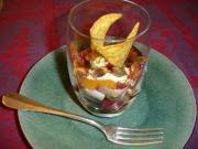 Cliquez pour agrandir : Verrine d'endives rouges au gorgonzola, fruits sec et tortillas Verrine d'endives rouges au gorgonzola, fruits sec et tortillas