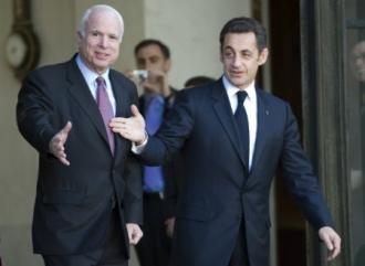 Sarkozy : Mc Cain est quelqu'un de bien, très droit, très direct..