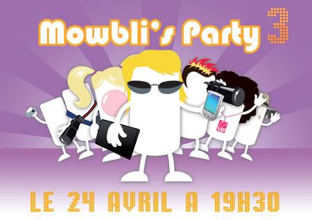 Mowbli's Party 3 - Internet Mobile, les inscriptions sont ouvertes!