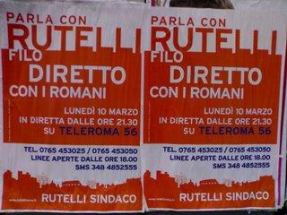 affiche des élections italiennes, rome, rome en images, italie