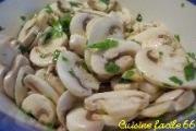 Cliquez pour agrandir : Salade de champignons de Paris Salade de champignons de Paris