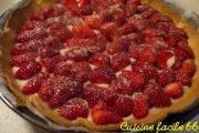 Cliquez pour agrandir : Tarte aux fraises à la crème au muscat de Rivesaltes Tarte aux fraises à la crème au muscat de Rivesaltes