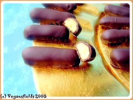 Mini-fingers vegans au chocolat noir