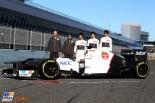 Présentation des monoplaces 2012 Sergio Perez, Kamui Kobayashi, Monisha Kaltenborn, Peter Sauber, Esteban Gutierrez, Sauber, Formula 1 launch Sauber, 6 February 2012, Formula 1