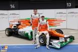 Présentation des monoplaces 2012 Paul di Resta, Nico Hulkenberg, Force India F1, Formula 1 launch Force India F1, 3 February 2012, Formula 1