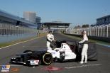 Présentation des monoplaces 2012 Sergio Perez, Kamui Kobayashi, Sauber, Formula 1 launch Sauber, 6 February 2012, Formula 1
