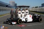 Présentation des monoplaces 2012 Sergio Perez, Monisha Kaltenborn, Esteban Gutierrez, Kamui Kobayashi, Sauber, Formula 1 launch Sauber, 6 February 2012, Formula 1