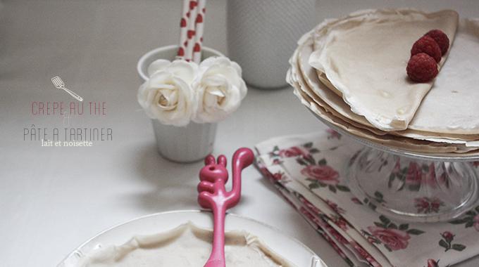 crepe Spécial Chandeleur – Crêpe au thé et pâte à tartiner