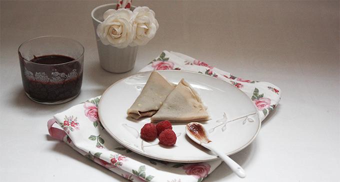 crepe1 Spécial Chandeleur – Crêpe au thé et pâte à tartiner