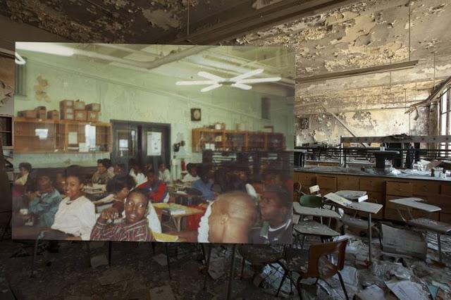 École abandonnée de Détroit | Hier et aujourd'hui